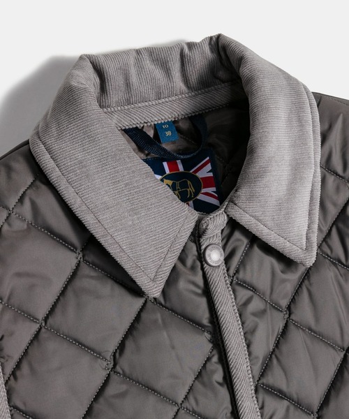 LAVENHAM（ラベンハム）の「Cropped Raydon Gilet Womens / クロップド レイドン ジレ ウィメンズ（ベスト・レディース・ブラック/ネイビー/グレー・8/12/6/10）」の11枚目の写真