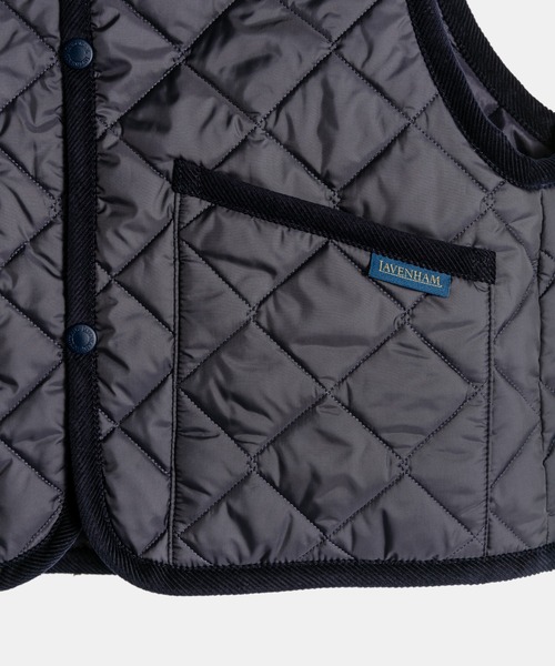 LAVENHAM（ラベンハム）の「Cropped Raydon Gilet Womens / クロップド レイドン ジレ ウィメンズ（ベスト・レディース・ブラック/ネイビー/グレー・8/12/6/10）」の20枚目の写真