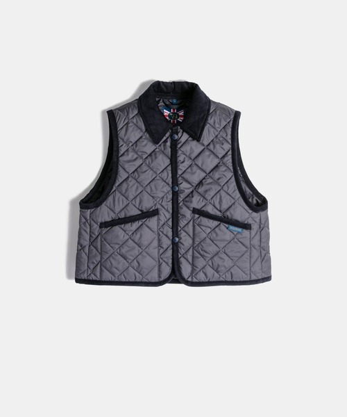 LAVENHAM（ラベンハム）の「Cropped Raydon Gilet Womens / クロップド レイドン ジレ ウィメンズ（ベスト・レディース・ブラック/ネイビー/グレー・8/12/6/10）」の17枚目の写真
