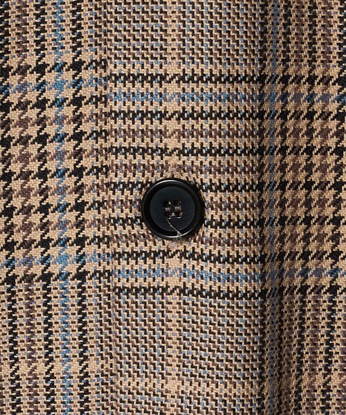 GUY ROVER ギローバー ブラウンチェック カバーオール ジャケット S セール】＜GUY ROVER＞チェック カバーオールジャケット（カバーオール