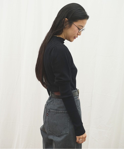 fig Ｌondon（フィグロンドン）の「Audrey puff pullover（ニット/セーター・レディース・ブラック/アイボリー/レッド・FREE）」の16枚目の写真