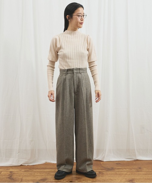 fig Ｌondon（フィグロンドン）の「Audrey puff pullover（ニット/セーター・レディース・ブラック/アイボリー/レッド・FREE）」の10枚目の写真