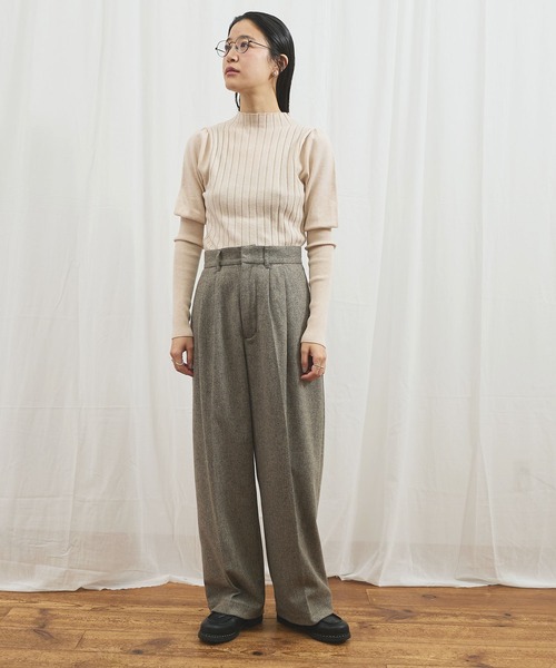 fig Ｌondon（フィグロンドン）の「Audrey puff pullover（ニット/セーター・レディース・ブラック/アイボリー/レッド・FREE）」の11枚目の写真