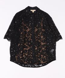 MICHAEL KORS | スタッズ コード フローラル レース シャツ(シャツ/ブラウス)