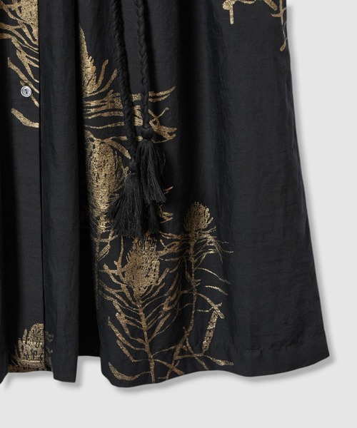 ハウス オブ ロータス ハクプリント　ワンピース　size2（M） ハクプリントカフタンワンピース ｜ハウス オブ ロータス＜HOUSE