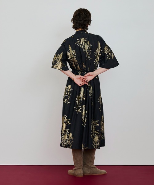 ハクプリントピンタックワンピース（ワンピース）｜HOUSE OF