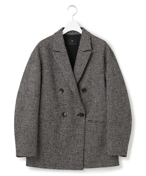 見上愛さん着用/VERY12月号掲載】ループミックスツイード ダブル