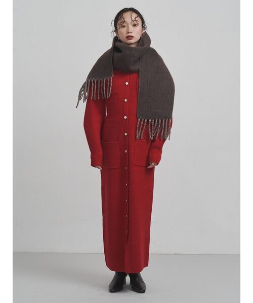 フロントポケットIラインニットワンピース（ワンピース）｜LAGUNAMOON