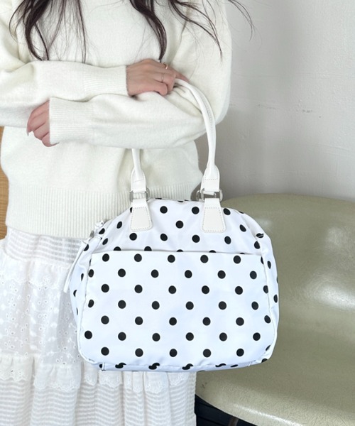 セール】ダブルポケットナイロン2WAYボストンバッグ（ボストンバッグ