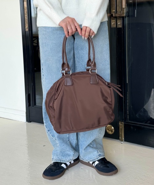 セール】ダブルポケットナイロン2WAYボストンバッグ（ボストンバッグ