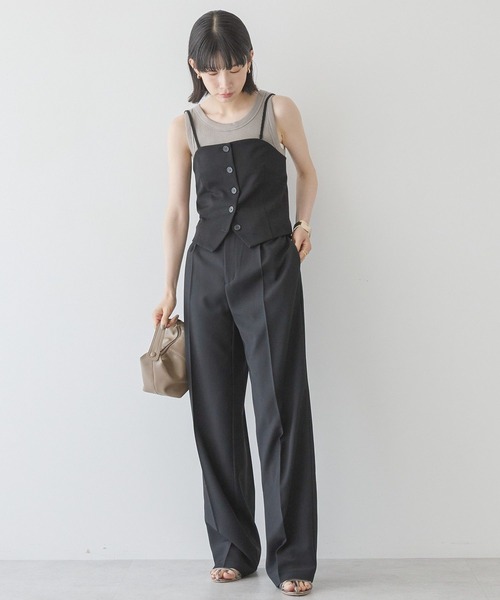 AMERICAN HOLIC（アメリカンホリック）の「【2WAY】イージーケアフロントボタンビスチェ（ベスト・レディース・ブルー系その他4/杢グレー/ブラック・S/M）」の22枚目の写真