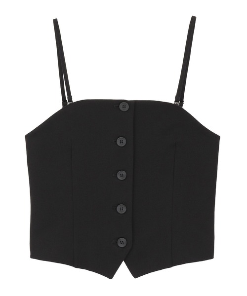 セール】【2WAY】イージーケアフロントボタンビスチェ（ベスト