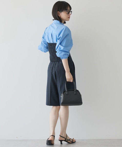 AMERICAN HOLIC（アメリカンホリック）の「【2WAY】イージーケアフロントボタンビスチェ（ベスト・レディース・ブルー系その他4/杢グレー/ブラック・S/M）」の10枚目の写真