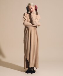 BEAMS COUTURE（ビームスクチュール）の「【1/29再値下げ】透け切替 ベロア ワンピース（ワンピース）」