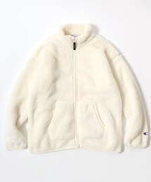 Champion（チャンピオン）の「Champion/チャンピオン SHERPA FLEECE ZIP JACKET/シェルパフリース ロゴ ワンポイント刺繍 ジップジャケット/ボアフリースジャケット/ブルゾン/レディース（ブルゾン・レディース）」