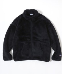 Champion | Champion/チャンピオン SHERPA FLEECE ZIP JACKET/シェルパフリース ロゴ ワンポイント刺繍 ジップジャケット/ボアフリースジャケット/ブルゾン/レディース(ブルゾン)