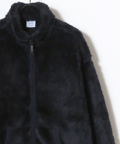 Champion(チャンピオン)の「Champion/チャンピオン SHERPA FLEECE ZIP JACKET/シェルパフリース ロゴ ワンポイント刺繍 ジップジャケット/ボアフリースジャケット/ブルゾン/レディース(ブルゾン・レディース・オフホワイト/ブラック/ライトパープル・L/M)」の5枚目の写真