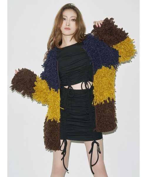 EVRIS（エヴリス）の「ループニットブルゾン（ブルゾン・レディース・レッド/ネイビー・FREE）」の13枚目の写真