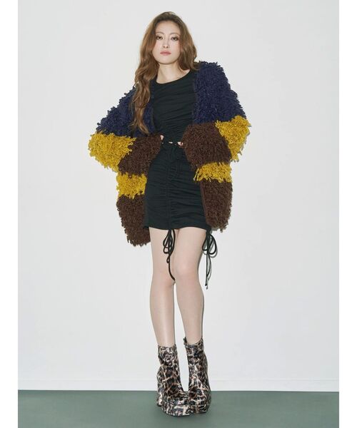 EVRIS（エヴリス）の「ループニットブルゾン（ブルゾン・レディース・レッド/ネイビー・FREE）」の15枚目の写真