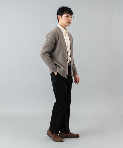 URBAN RESEARCH ROSSO MEN(アーバンリサーチロッソメン)の「『XLサイズあり』ハミルトンウールガーター編みVネックカーディガン(カーディガン/ボレロ・メンズ・グレー/グレー系その他/ブラック・X-LARGE/LARGE/MEDIUM)」の7枚目の写真