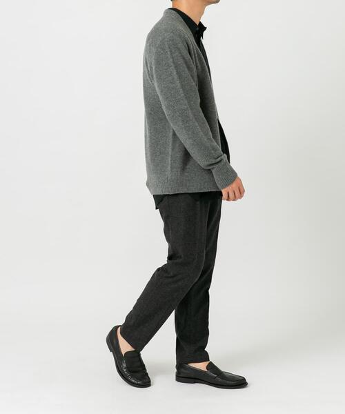 URBAN RESEARCH ROSSO MEN(アーバンリサーチロッソメン)の「『XLサイズあり』ハミルトンウールガーター編みVネックカーディガン(カーディガン/ボレロ・メンズ・グレー/グレー系その他/ブラック・X-LARGE/LARGE/MEDIUM)」の14枚目の写真