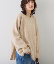 RIVE DROITE | 【ヘアリーな質感】起毛ウールサイドスリットニット(ニット/セーター)