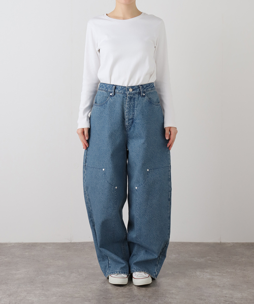 JOINT WORKS（ジョイントワークス）の「irojikake/イロジカケ REVERSIBLE DENIM PANTS（デニムパンツ・レディース・ブルー系その他・SMALL）」の10枚目の写真
