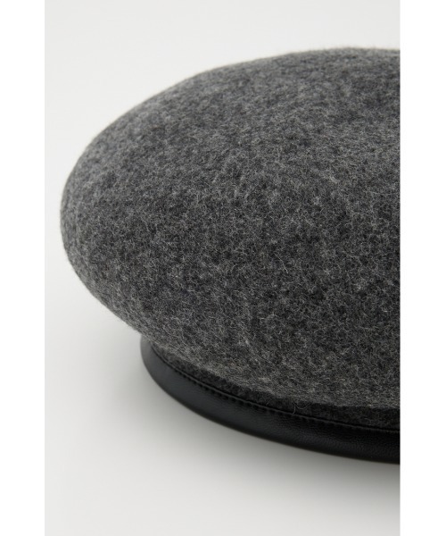 SLY(スライ)の「WOOL PIPING BERET ウール パイピング ベレー 秋服 冬服(ハンチング/ベレー帽・レディース・杢グレー/ブラック・FREE)」の12枚目の写真