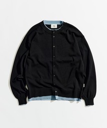 WETTEMPT（ウィテンプト）の「CREW NECK LAYERED CARDIGAN / クルーネックレイヤードカーディガン（カーディガン/ボレロ・メンズ）」