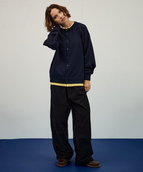 WETTEMPT（ウィテンプト）の「CREW NECK LAYERED CARDIGAN / クルーネックレイヤードカーディガン（カーディガン/ボレロ・メンズ・ブラック/ネイビー・SMALL/MEDIUM/LARGE）」の12枚目の写真