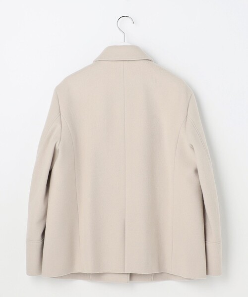 ショートビーバー ショート丈 ステンカラー コート（ステンカラー