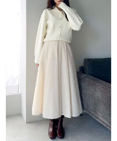 dazzlin（ダズリン）の「ビックカラーカーデ（カーディガン/ボレロ・レディース・キャメル/アイボリー/ブラック・FREE）」の18枚目の写真