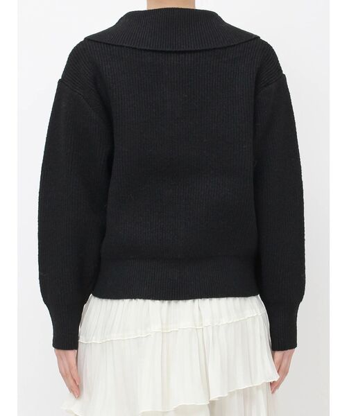 dazzlin（ダズリン）の「ビックカラーカーデ（カーディガン/ボレロ・レディース・キャメル/アイボリー/ブラック・FREE）」の7枚目の写真