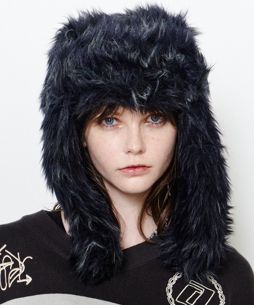 AIVER Atelier Made ミックスファーフライトキャップ（キャップ