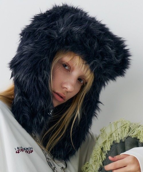 AIVER Atelier Made ミックスファーフライトキャップ（キャップ