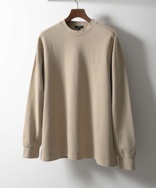 ITEMS URBANRESEARCH（アイテムズ アーバンリサーチ）の「発熱機能 フェードダンボールTops（スウェット・メンズ・オリーブ/ベージュ/ブラック/ネイビー・MEDIUM/LARGE）」の2枚目の写真