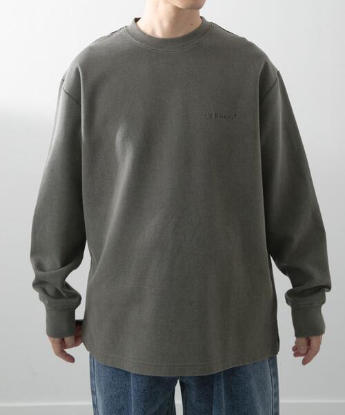 ITEMS URBANRESEARCH(アイテムズ アーバンリサーチ)の「発熱機能 フェードダンボールTops(スウェット・メンズ・オリーブ/ベージュ/ブラック/ネイビー・MEDIUM/LARGE)」の6枚目の写真
