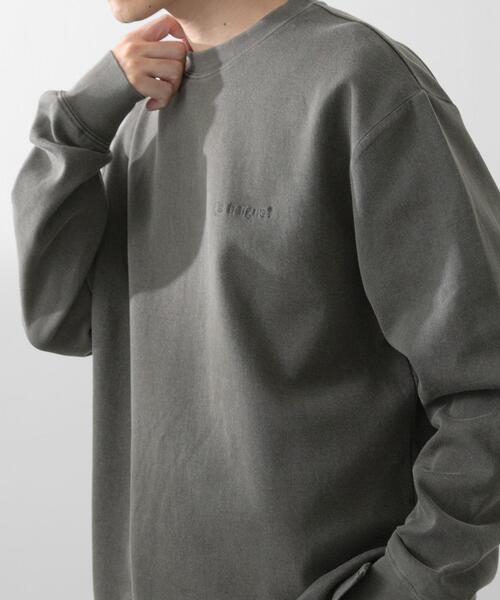 ITEMS URBANRESEARCH(アイテムズ アーバンリサーチ)の「発熱機能 フェードダンボールTops(スウェット・メンズ・オリーブ/ベージュ/ブラック/ネイビー・MEDIUM/LARGE)」の7枚目の写真