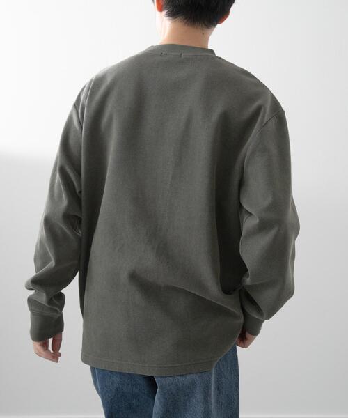 ITEMS URBANRESEARCH(アイテムズ アーバンリサーチ)の「発熱機能 フェードダンボールTops(スウェット・メンズ・オリーブ/ベージュ/ブラック/ネイビー・MEDIUM/LARGE)」の8枚目の写真