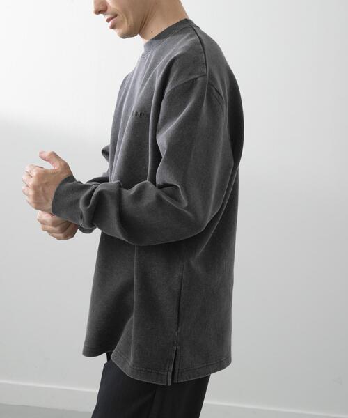 ITEMS URBANRESEARCH（アイテムズ アーバンリサーチ）の「発熱機能 フェードダンボールTops（スウェット・メンズ・オリーブ/ベージュ/ブラック/ネイビー・MEDIUM/LARGE）」の12枚目の写真