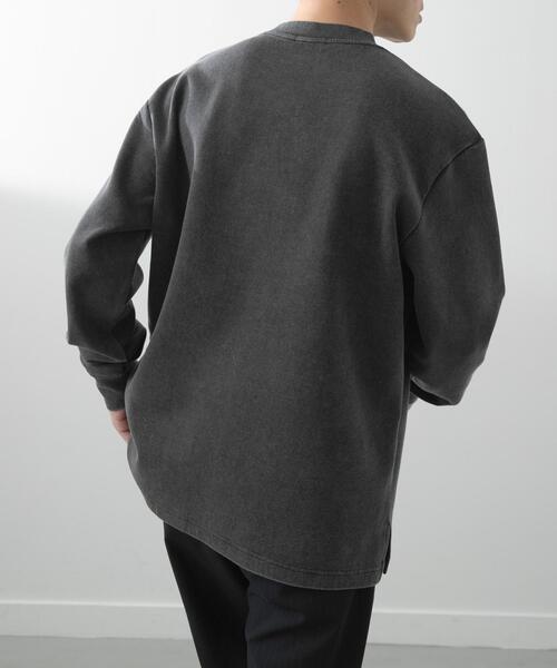 ITEMS URBANRESEARCH（アイテムズ アーバンリサーチ）の「発熱機能 フェードダンボールTops（スウェット・メンズ・オリーブ/ベージュ/ブラック/ネイビー・MEDIUM/LARGE）」の11枚目の写真