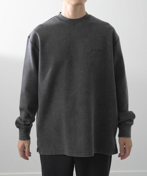 ITEMS URBANRESEARCH（アイテムズ アーバンリサーチ）の「発熱機能 フェードダンボールTops（スウェット・メンズ・オリーブ/ベージュ/ブラック/ネイビー・MEDIUM/LARGE）」の9枚目の写真