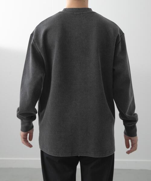 ITEMS URBANRESEARCH（アイテムズ アーバンリサーチ）の「発熱機能 フェードダンボールTops（スウェット・メンズ・オリーブ/ベージュ/ブラック/ネイビー・MEDIUM/LARGE）」の7枚目の写真