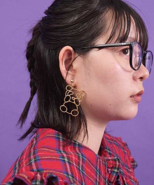 I am I in fact...（アイアムアイインファクト）の「SUPER IDOL EARRING（イヤリング・レディース・シルバー/ゴールド・FREE）」の2枚目の写真