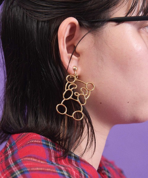 I am I in fact...（アイアムアイインファクト）の「SUPER IDOL EARRING（イヤリング・レディース・シルバー/ゴールド・FREE）」の3枚目の写真