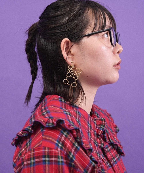 I am I in fact...（アイアムアイインファクト）の「SUPER IDOL EARRING（イヤリング・レディース・シルバー/ゴールド・FREE）」の4枚目の写真