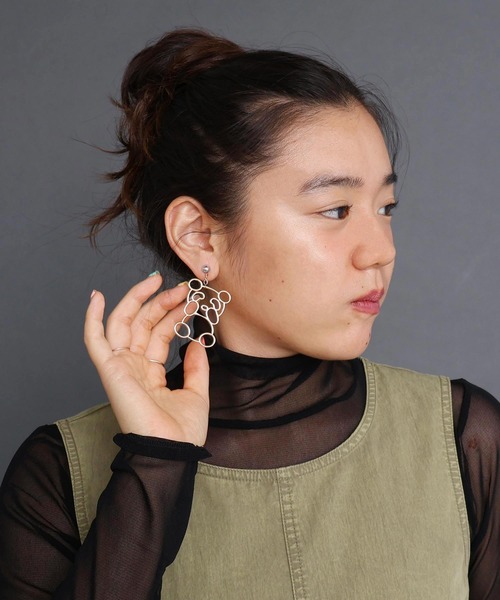 I am I in fact...（アイアムアイインファクト）の「SUPER IDOL EARRING（イヤリング・レディース・シルバー/ゴールド・FREE）」の8枚目の写真