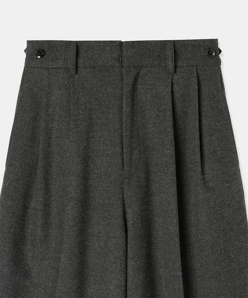 louren(ローレン )の「【louren/ローレン】double tuck wide pants/ダブルタックワイドパンツ(その他パンツ・レディース・ベージュ/チャコールグレー・MEDIUM/SMALL)」の7枚目の写真