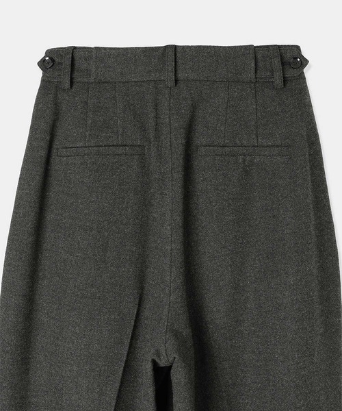 louren（ローレン ）の「【louren/ローレン】double tuck wide pants/ダブルタックワイドパンツ（その他パンツ・レディース・ベージュ/チャコールグレー・MEDIUM/SMALL）」の3枚目の写真
