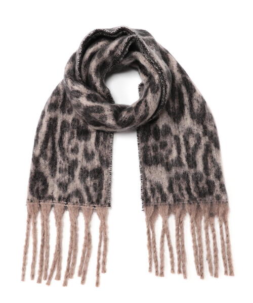 FREE'S MART(フリーズマート)の「ヒョウ柄大判ストール(ストール/ショール・レディース・グレー/ブラウン・フリ-)」の3枚目の写真